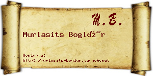 Murlasits Boglár névjegykártya